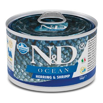N&d dog ocean herring & shrimps 140 g