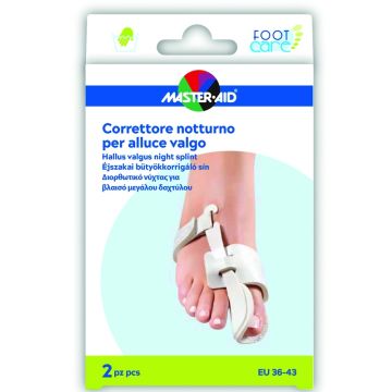 Master-aid foot care correttore notte alluce valgo eu 36-43 2 pezzi