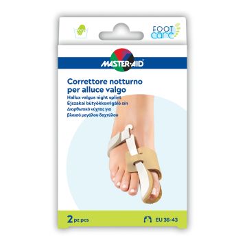 Master-aid foot care divaricatore alluce giorno/notte taglia s 2 pezzi