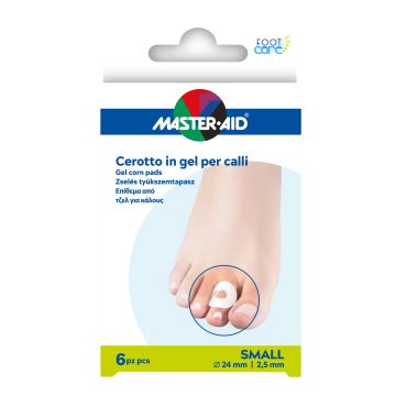 Master-aid foot care cerotto gel calli taglia s 6 pezzi