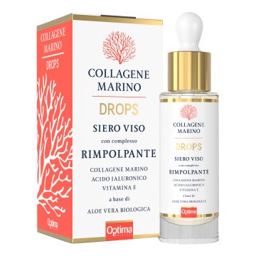 Optima Naturals Collagene Marino Drops Siero Viso Rimpolpante 30 ml