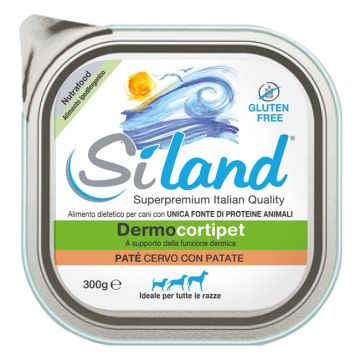 Siland Cane Pate' Dermocortipet Adulto Cervo & Patate 300 Gr