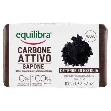 Equilibra carbone attivo sapone 100% vegetale 100 g