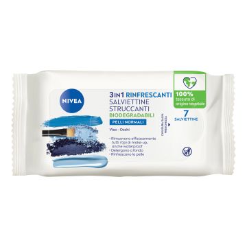 Nivea salviettine struccanti pelli normali e miste mini 7 pezzi