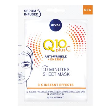NIVEA - Q10 Plus C - 3 Maschere In Tessuto 10 Minuti
