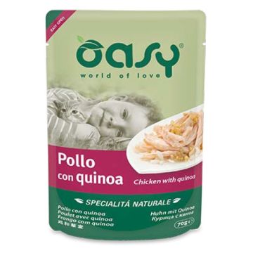 Oasy Gatto Specialita' Naturali In Busta Adulto Pollo & Quinoa 70 Gr