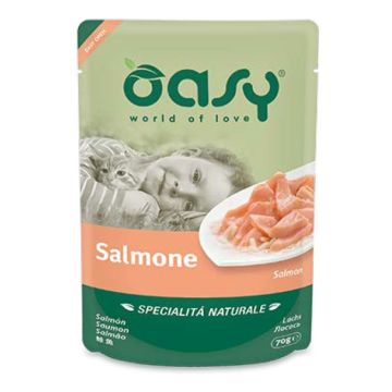 Oasy Gatto Specialita' Naturali In Busta Adulto Salmone 70 Gr