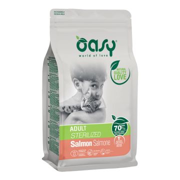 Oasy Gatto Lifestage Adulto Sterilizzato Salmone 1,5 Kg   New Pack