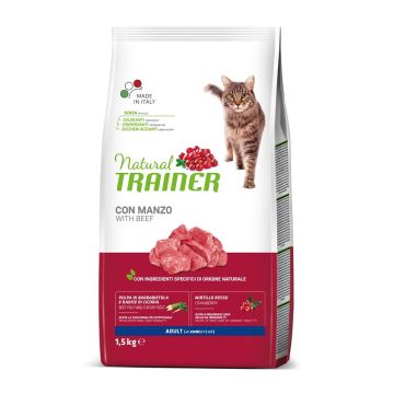 Trainer Gatto Natural Adulto Manzo 1,5 Kg