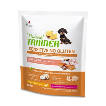 Trainer Cane Natural Sensitive Puppy&Junior Mini Salmone 800 Gr