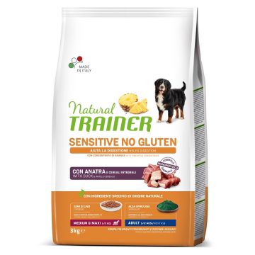 Trainer Cane Natural Sensitive Adulto Medium&Maxi Anatra 3 Kg