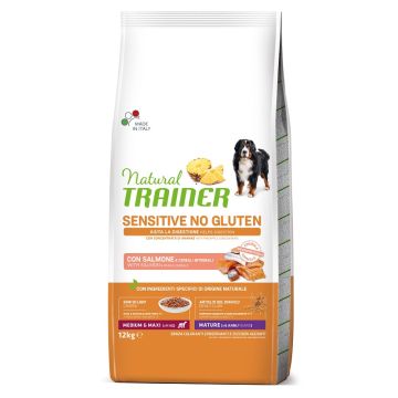 Trainer Cane Natural Sensitive Mature Medium&Maxi Salmone 12 Kg