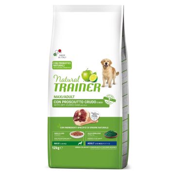 Trainer Cane Natural Adulto Maxi Prosciutto Crudo & Riso 12 Kg