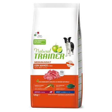 Trainer Cane Natural Adulto Medium Manzo & Riso 12 Kg
