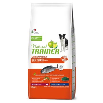 Natural Trainer Dog Medium Adult Pesce Riso 12 Kg