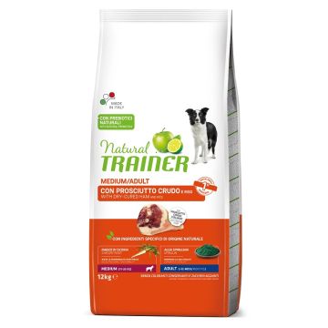 Trainer Cane Natural Adulto Medium Prosciutto Crudo & Riso 12 Kg
