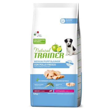 Trainer Cane Natural Puppy&Junior Medium Pollo & Riso 12 Kg