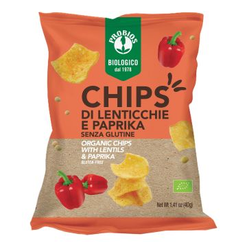 Chips di lenticchie e paprika 40 g