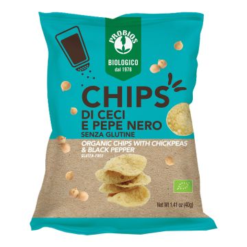 Chips di ceci e pepe nero 40 g