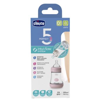 Chicco Biberon perf5 1f Silicone girl 150ml