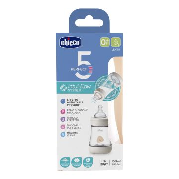 Chicco Biberon perf5 1f Silicone uni 150ml