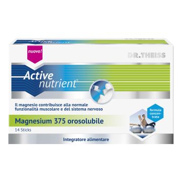 Theiss active nutrient magnesium 375 14 stick orosolubili
