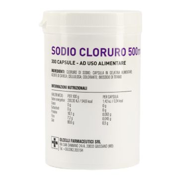 Sodio cloruro 300 capsule 500mg