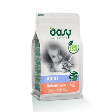 Oasy Gatto Lifestage Adulto Salmone 1,5 Kg   New Pack