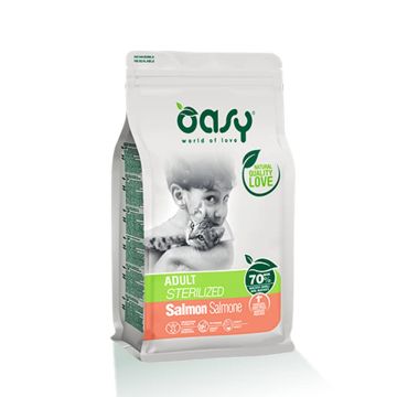 Oasy Gatto Lifestage Adulto Sterilizzato Salmone 300 Gr   New Pack