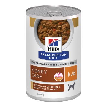 Prescription diet canine k/d stew chicken&vegetable stew 354 g