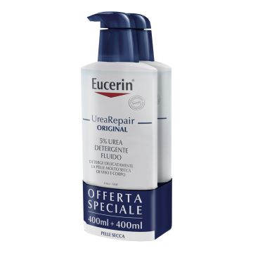 Eucerin bipaco urea 5% detergente 400 ml + 400 ml