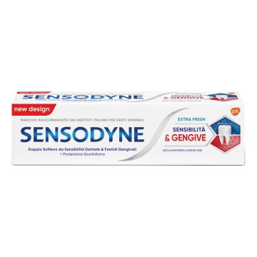 Sensodyne dentifricio sensibilita'& gengive extra fresh 75 ml