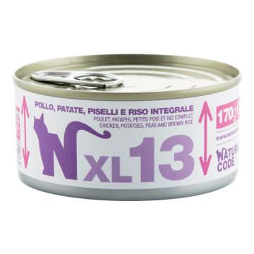 Natural code pollo patate piselli riso integrale 170 g