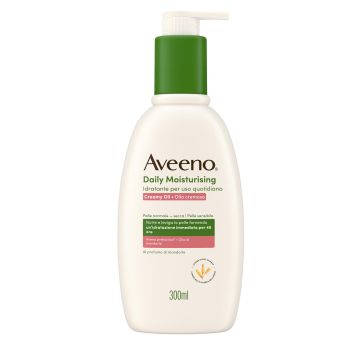 Aveeno Daily Moisturising Crema Olio Idratante Corpo Profumo Mandorla 300 ml