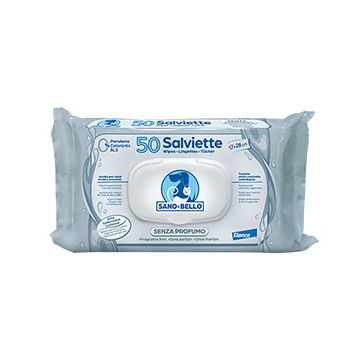 Sanoebello Salviette Detergenti Senza Profumo 50 Pezzi