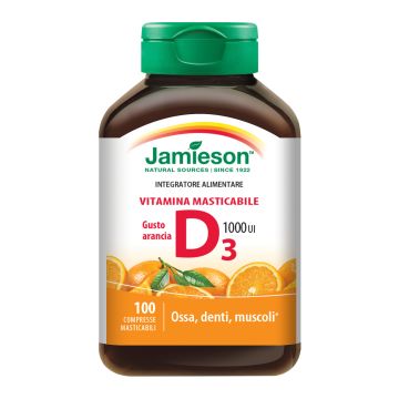 Jamieson vitamina d masticabile arancia 100 compresse
