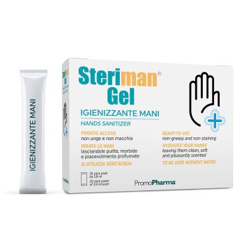 Steriman gel igienizzante mani 20 stick da 2,8 ml