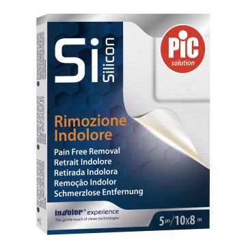 Pic Cerotto Post Operatorio Silicone 10x8cm 5 Pezzi