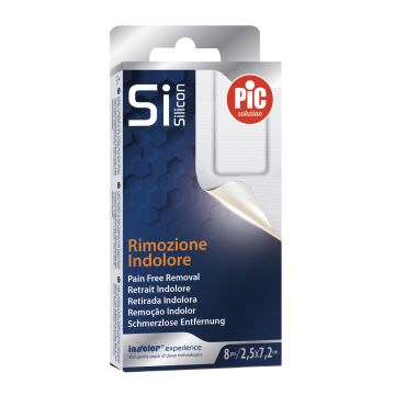 Pic Cerotto Strip Siliconico 2.5x7.2cm 8 Pezzi Pic Cerotto Strip Siliconico 2.5x7.2cm 8 Pezzi