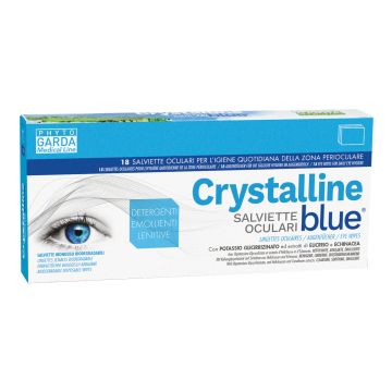 Crystalline blue 18 salviette oculari