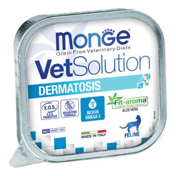 Monge Gatto Vet Solution Dermatosis Vaschetta 100 Gr