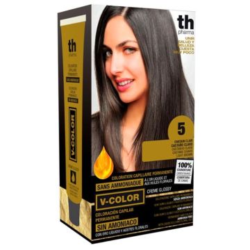 Th pharma v color kit tintura senza ammoniaca n 5 con oro liquido