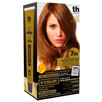 Th pharma v color kit tintura senza ammoniaca n 7,03