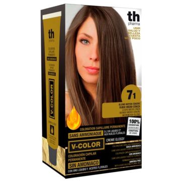 Th pharma v color kit tintura senza ammoniaca n 7,1