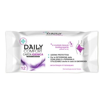 Daily comfort carta igienica 12 pezzi