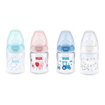 Nuk biberon first choice+ temperature control in polipropilene da 150 ml tettarella silicone 0-6 mesi