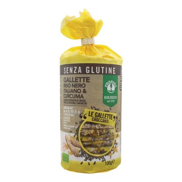 Probios gallette riso nero/curcuma 100 g