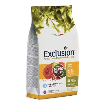 Exclusion Cane Mediterraneo Adulto Small Manzo 2 Kg