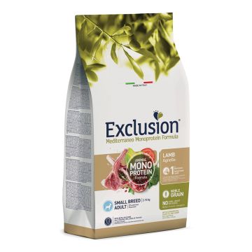 Exclusion Cane Mediterraneo Adulto Small Agnello 500 Gr     Temporaneamente Mancante Dall'Azienda Produttrice