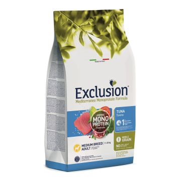 Exclusion Cane Mediterraneo Adulto Medium Tonno 3 Kg